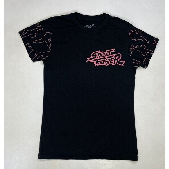 Street Fighter Regret Nothing Graphic T-shirt Men Small Black Short Sleeve - Picture 3 of 6